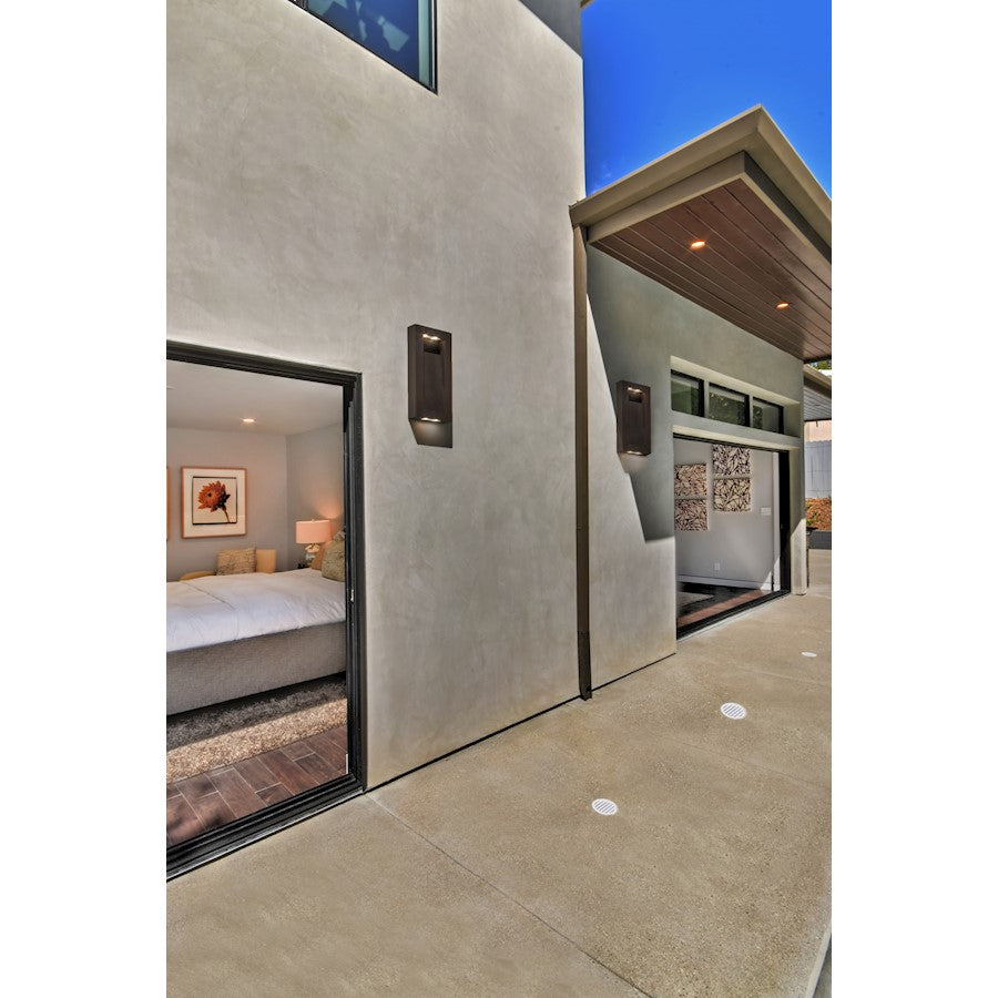 Maxim Avenue LED Outdoor Wall Light Lantern, Architectural Bronze