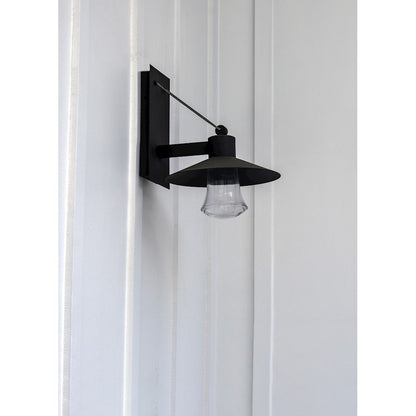 Maxim Civic 10in 1-Light Outdoor Wall Lantern | Architectural Bronze and Clear Glass | Covered Patio & Entryway | 10 x 12 x 10 in | Model 54360CLABZ