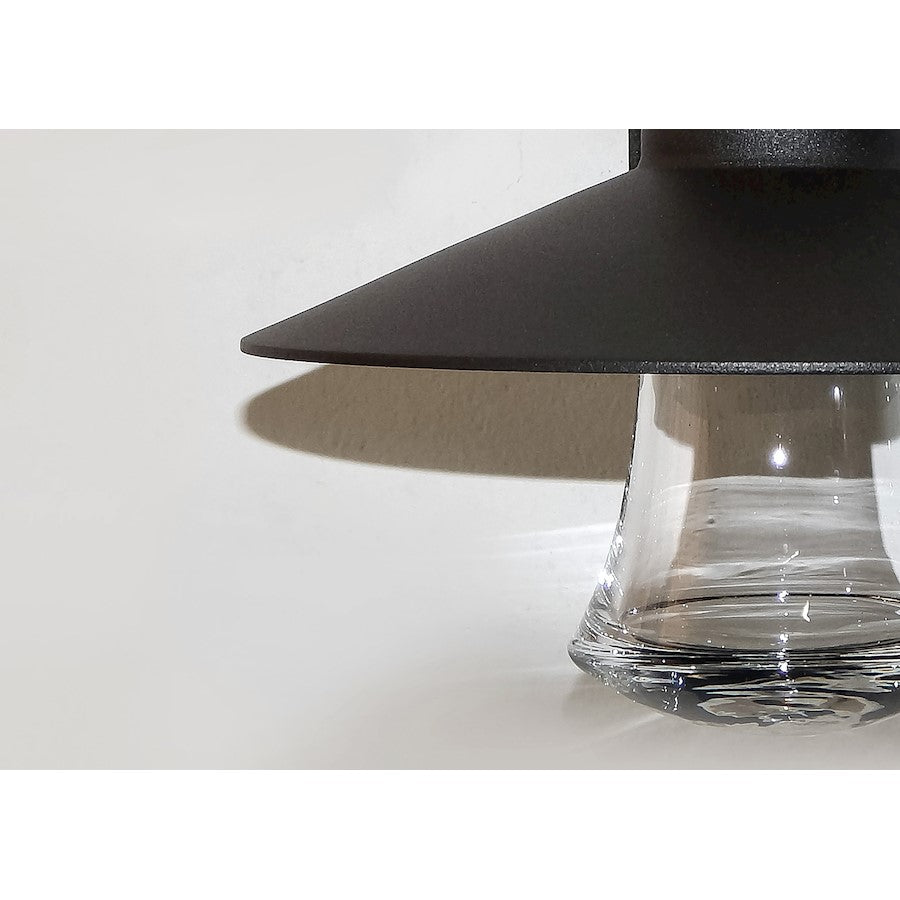 Maxim Civic 10in 1-Light Outdoor Wall Lantern | Architectural Bronze and Clear Glass | Covered Patio & Entryway | 10 x 12 x 10 in | Model 54360CLABZ