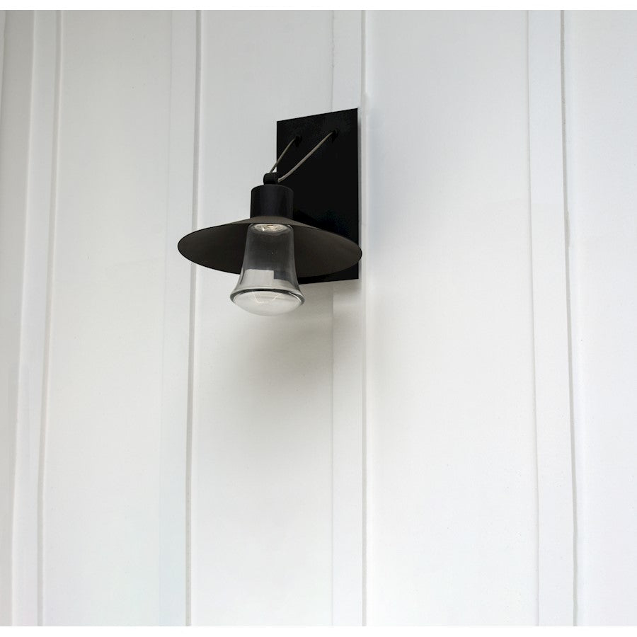 Maxim Civic 10in 1-Light Outdoor Wall Lantern | Architectural Bronze and Clear Glass | Covered Patio & Entryway | 10 x 12 x 10 in | Model 54360CLABZ