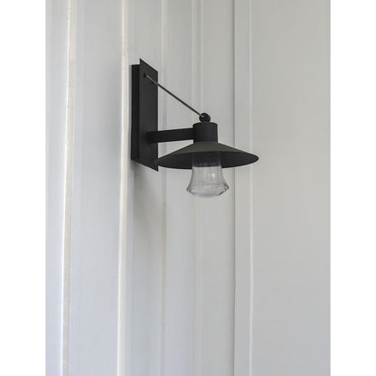 Maxim Civic 12in 1-Light Outdoor Wall Lantern | Architectural Bronze and Clear Glass | Covered Patio & Entryway | 12 x 14 x 12 in | Model 54362CLABZ