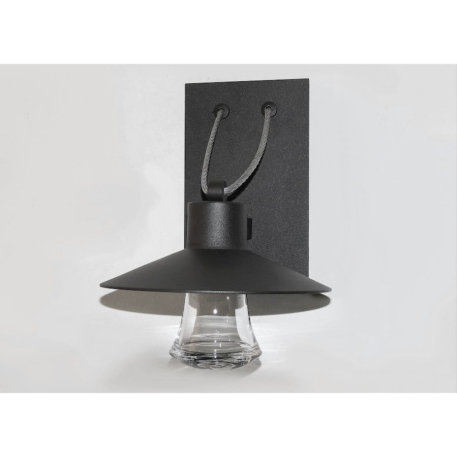 Maxim Civic 12in 1-Light Outdoor Wall Lantern | Architectural Bronze and Clear Glass | Covered Patio & Entryway | 12 x 14 x 12 in | Model 54362CLABZ