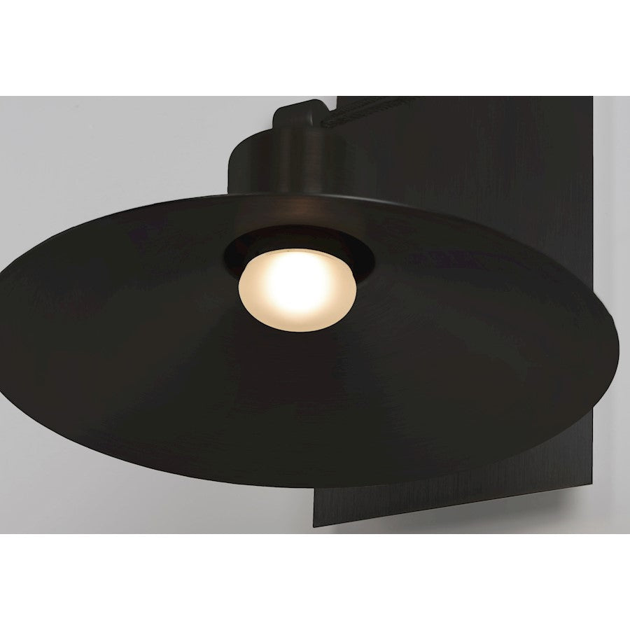 Maxim Lighting Civic LED Outdoor Wall Lantern, Bronze/Frosted