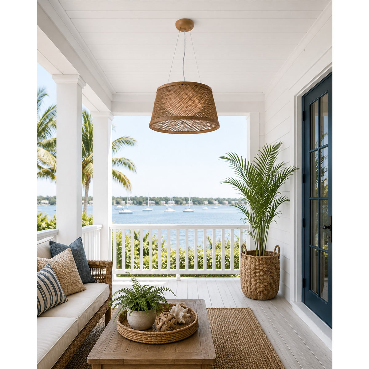Maxim Bahama 1-Light Pendant, Natural