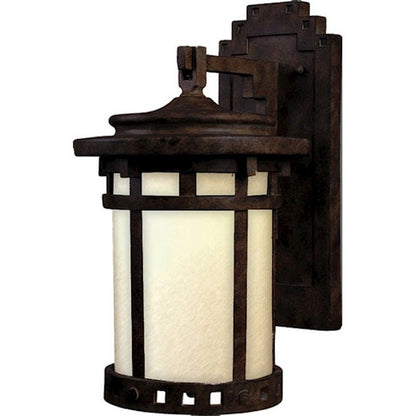 Maxim Santa Barbara LED 1-Light Outdoor Wall Light Lantern, Sienna