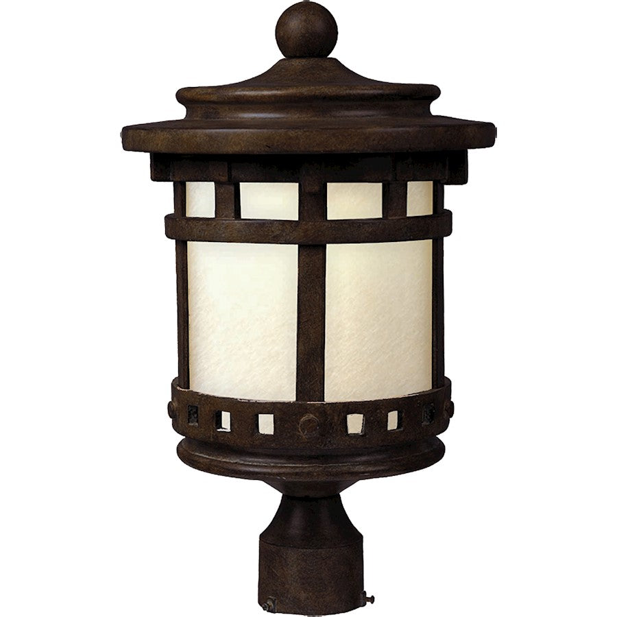 Maxim Santa Barbara LED 1-Light Outdoor Pole/Post Lantern, Sienna