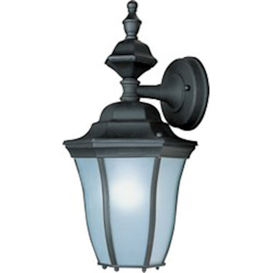 Maxim Madrona LED 1-Light Outdoor Wall Light Lantern, Black