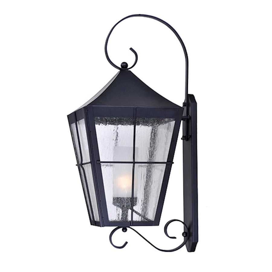 Maxim Lighting Revere LED 1-Light Outdoor 30' Wall Lantern, Black