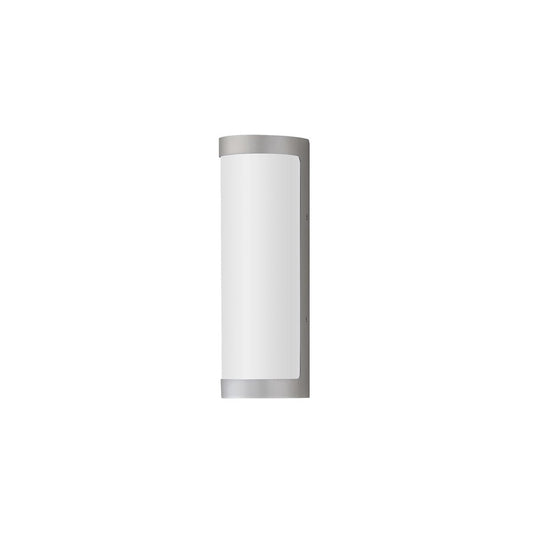 Maxim Lighting Halfpipe 2Lt 15" Outdoor Wall Mount, Aluminum/White