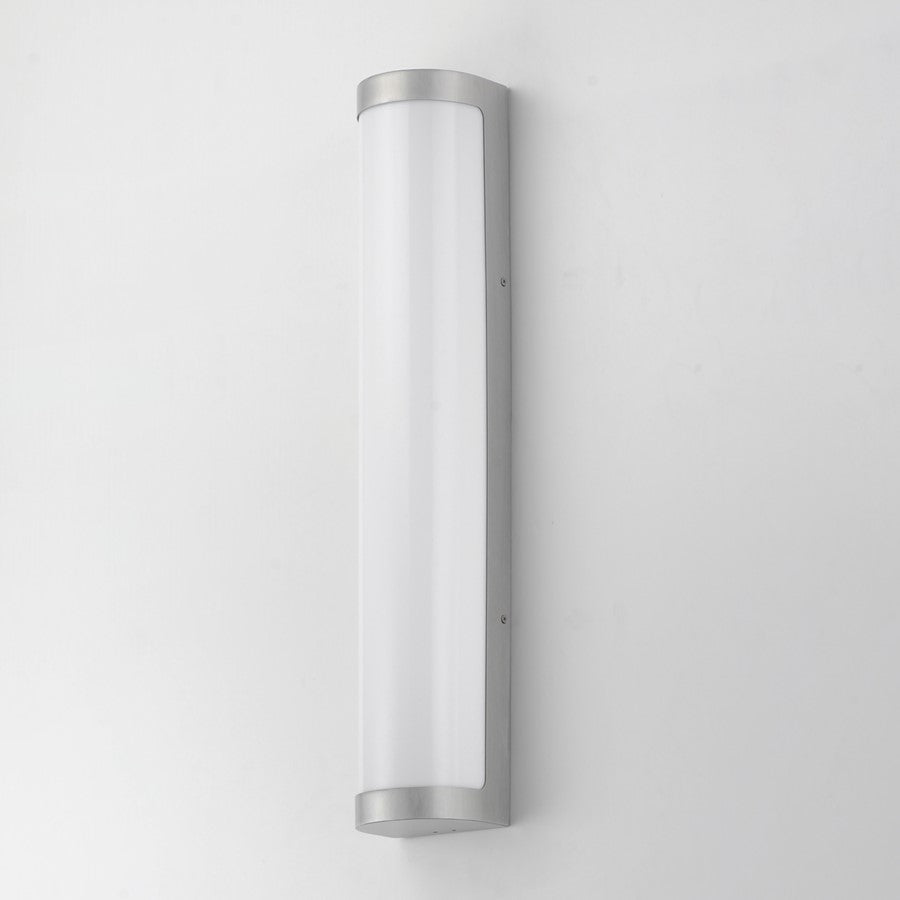 Maxim Lighting Halfpipe 2Lt 26" Outdoor Wall Mount, Aluminum/White