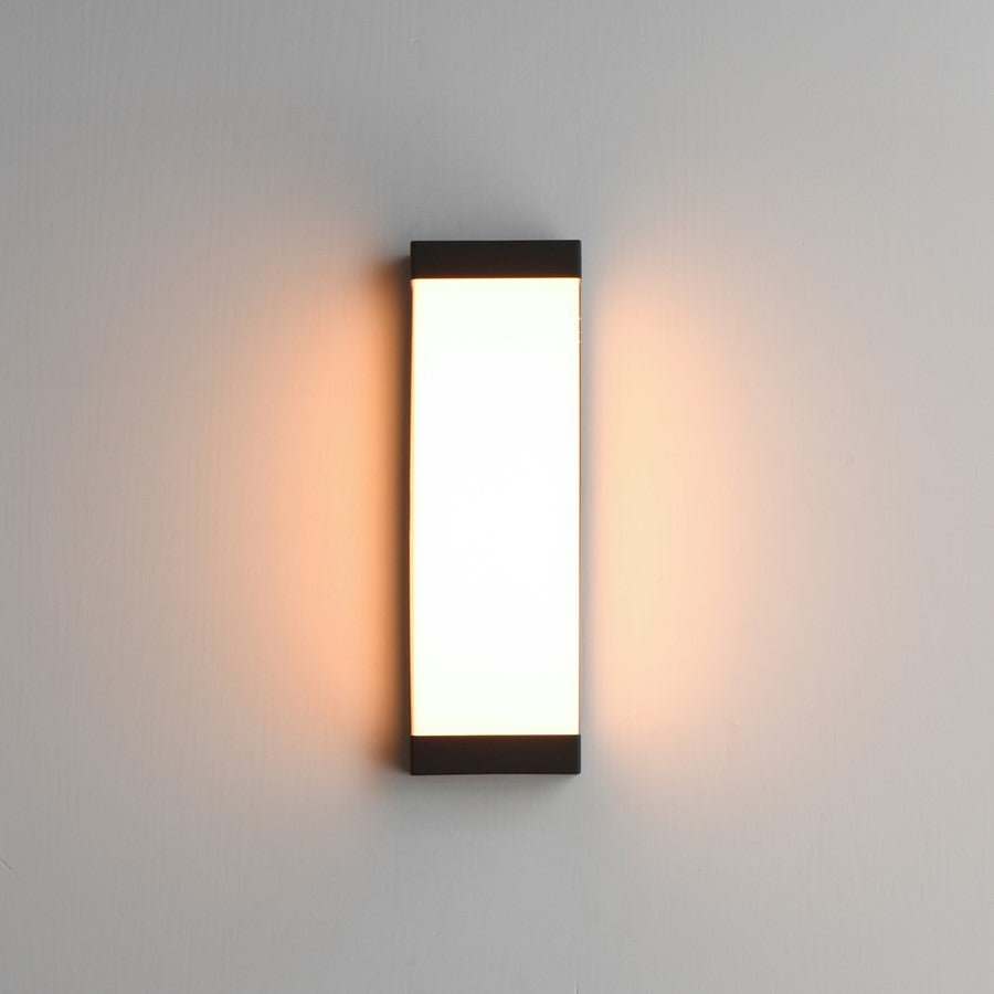 Maxim Lighting Tunnel 2 Light 15" Outdoor Wall Mount, Black/White