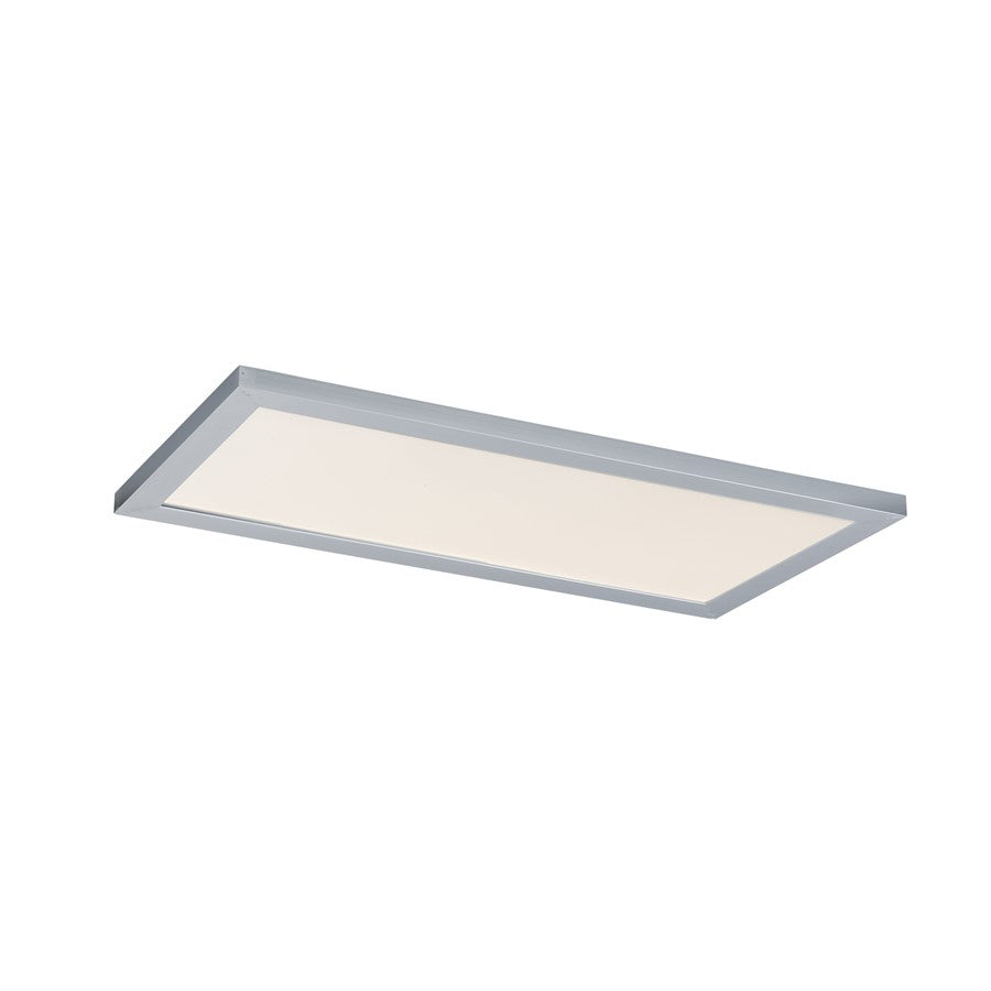 Maxim Lighting Sky/5CCT 1Lt 1' x 2' LED 12" Flush, Aluminum/White