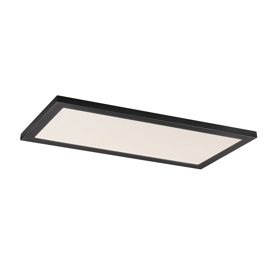 Maxim Lighting Sky/5CCT 1Lt 1' x 2' LED 12" Flush Mount, Black/White