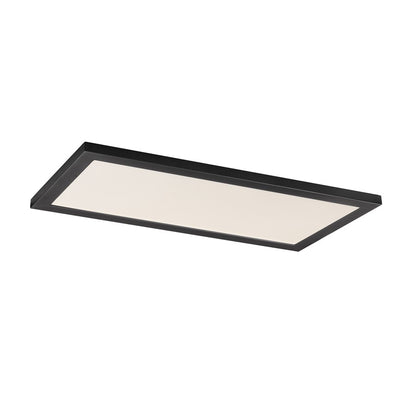 Maxim Lighting Sky/5CCT 1Lt 1' x 2' LED 12" Flush Mount, Black/White