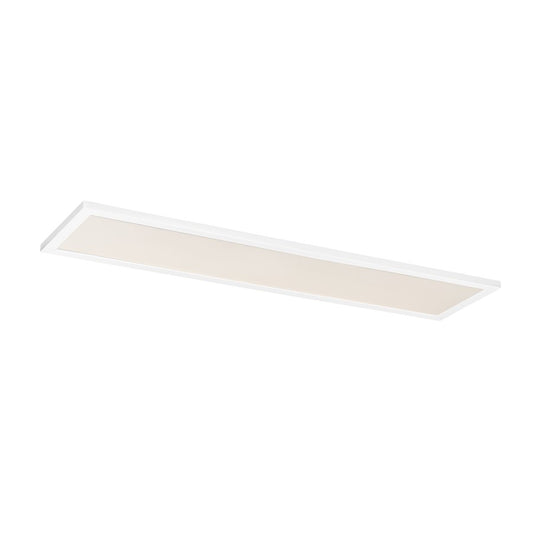 Maxim Lighting Sky/5CCT 1Lt 1' x 4' LED 12" Flush Mount, White/White - 55764WTWT