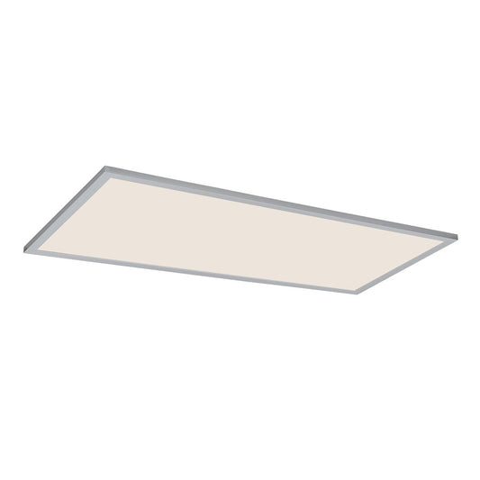 Maxim Lighting Sky/5CCT 1Lt 2' x 4' LED 24" Flush, Aluminum/White - 55766WTAL