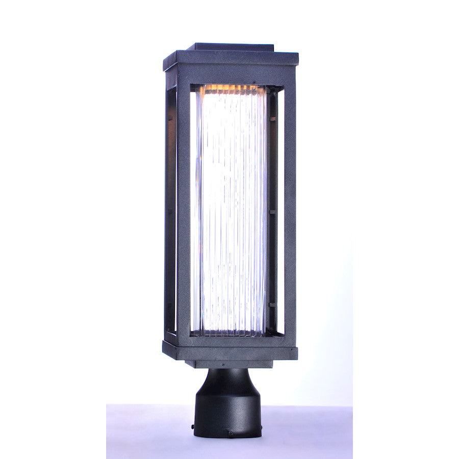 Maxim Lighting 19" Salon LED 1 Light Outdoor Post, Black