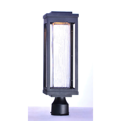 Maxim Lighting 19" Salon LED 1 Light Outdoor Post, Black