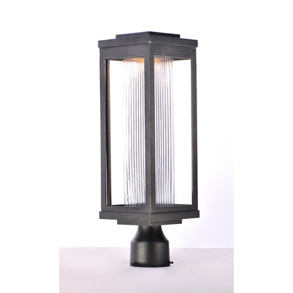 Maxim Lighting 19" Salon LED 1 Light Outdoor Post, Black