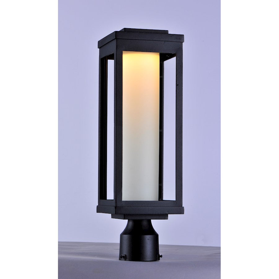 Maxim Lighting 19" Salon LED 1 Light Outdoor Post, Black