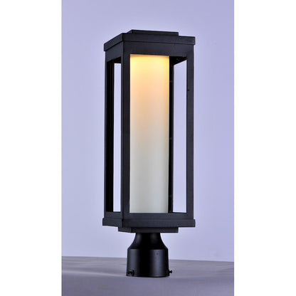 Maxim Lighting 19" Salon LED 1 Light Outdoor Post, Black