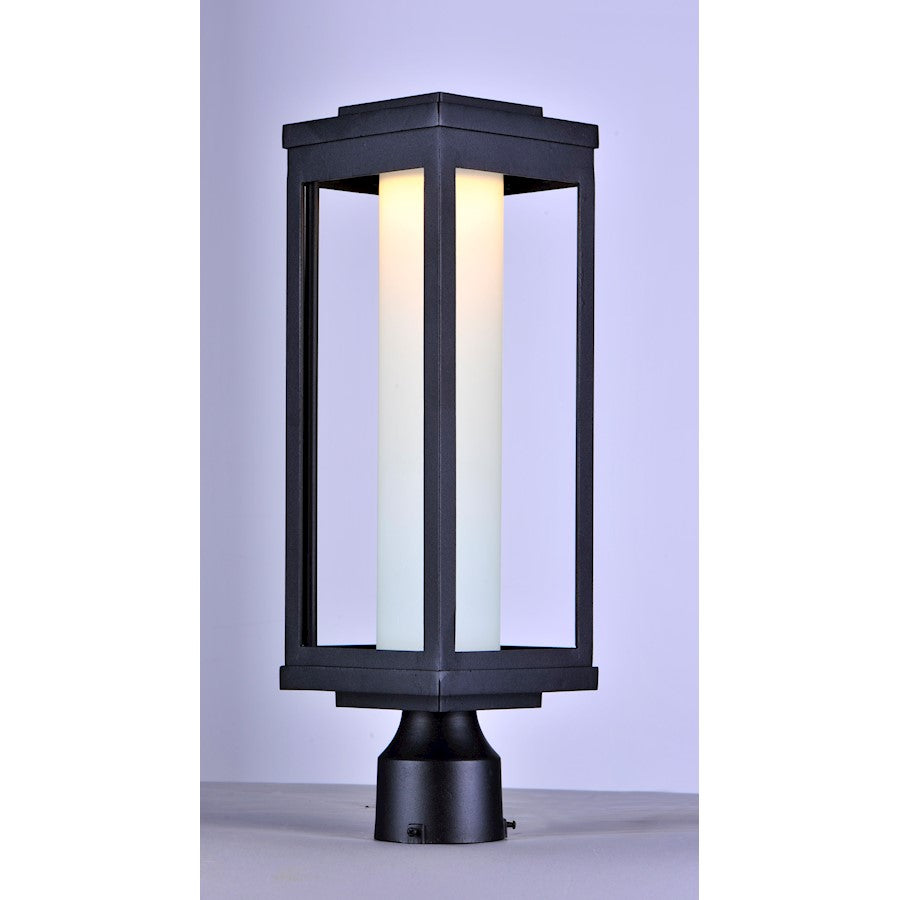 Maxim Lighting 19" Salon LED 1 Light Outdoor Post, Black