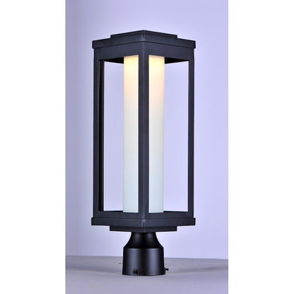 Maxim Lighting 19" Salon LED 1 Light Outdoor Post, Black