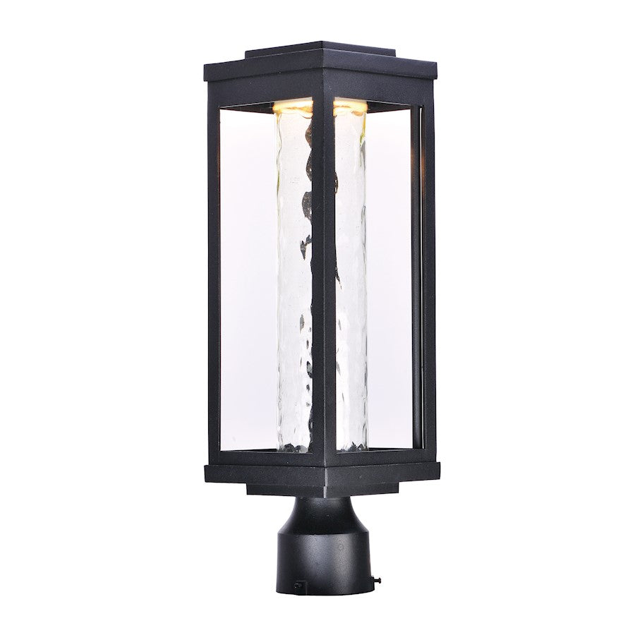 Maxim Lighting 19" Salon LED 1 Light Outdoor Post, Black
