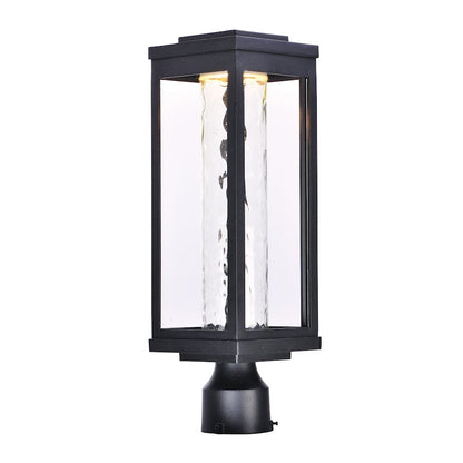 Maxim Lighting 19" Salon LED 1 Light Outdoor Post, Black