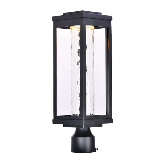 Maxim Lighting 19" Salon LED 1 Light Outdoor Post, Black