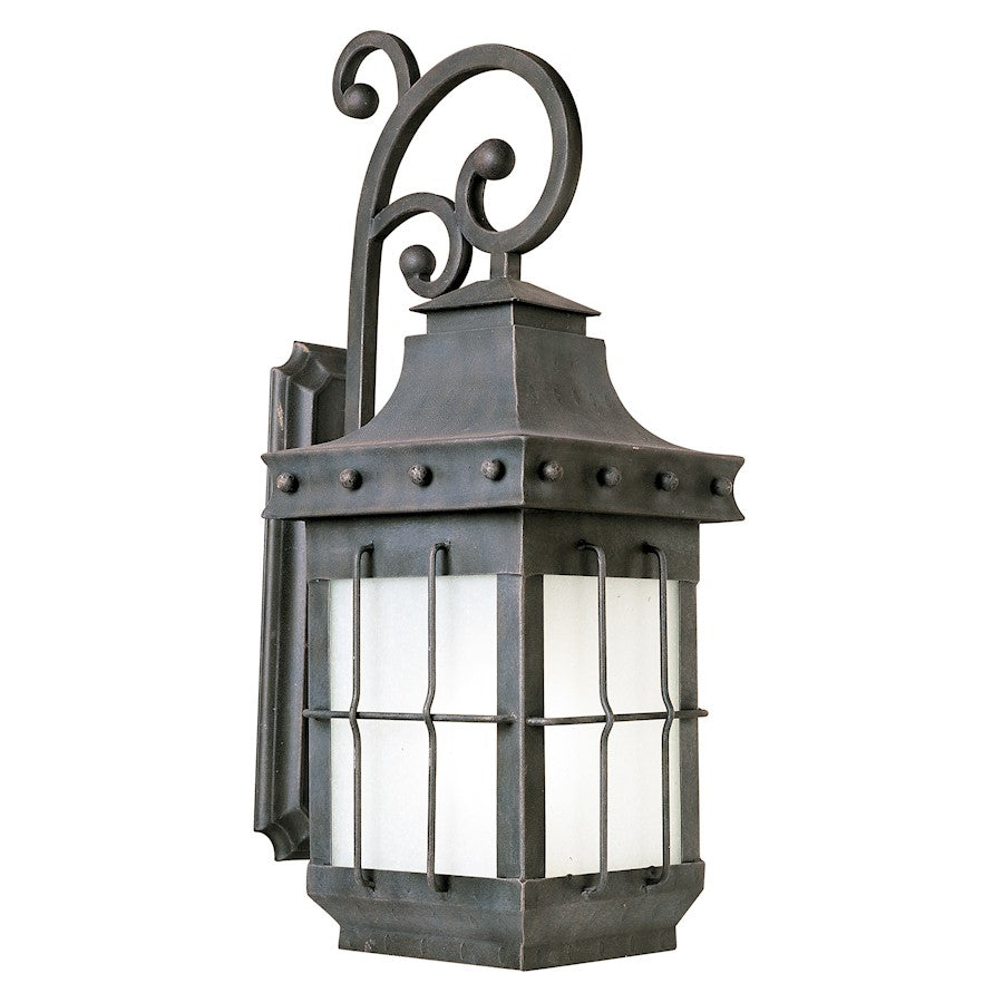 Maxim Lighting Nantucket LED 1-LT Outdoor Wall Lantern, Forge