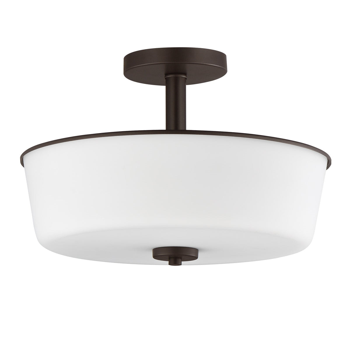 Maxim Lighting Fuller 3Lt 10" Flush Mount, Oil Rubbed Bronze/White