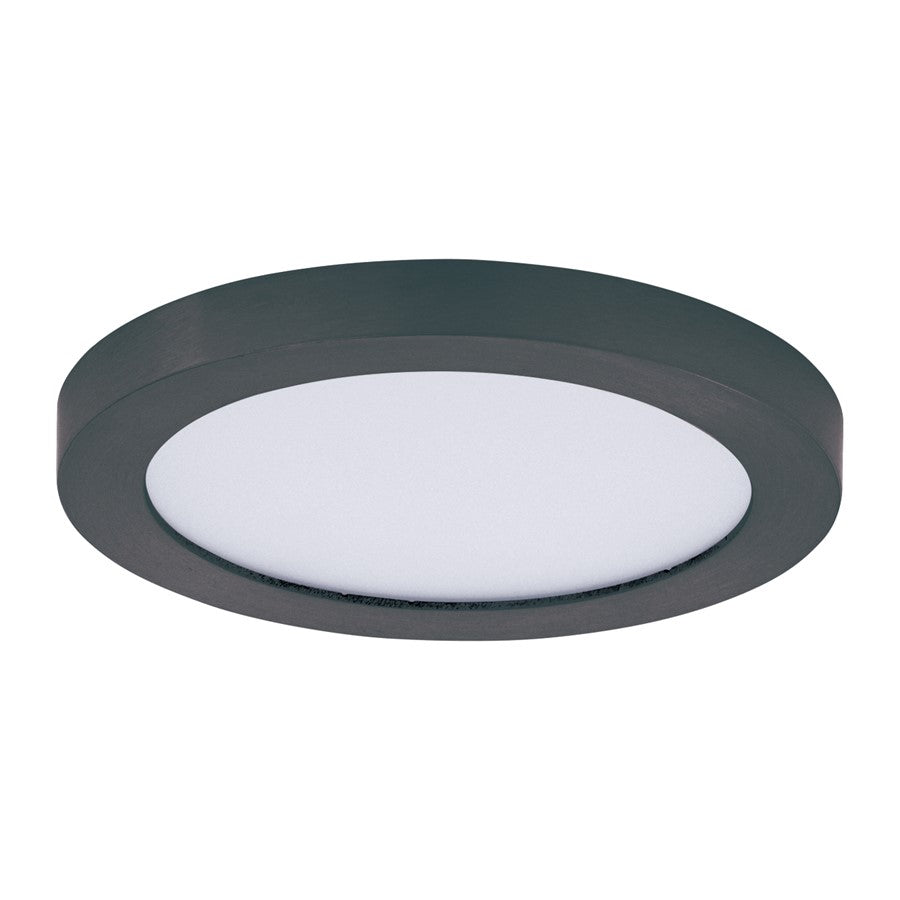 Maxim Lighting Chip 5" 12W RD LED Flush Mount, Black/White - 57590WTBK