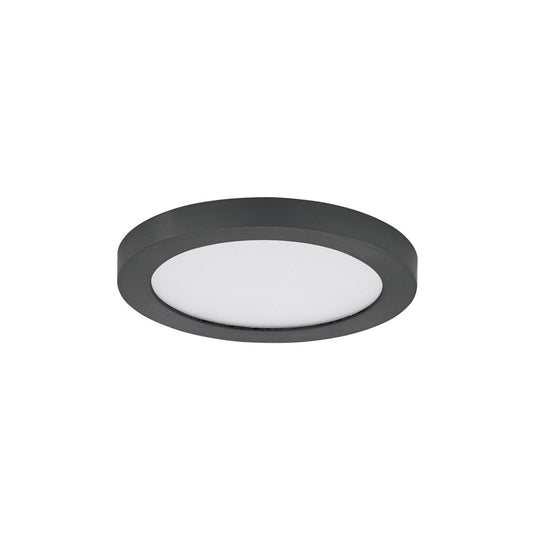 Maxim Lighting Chip 5" 12W RD LED Flush Mount - 5CCT, Black/White - 57591WTBK