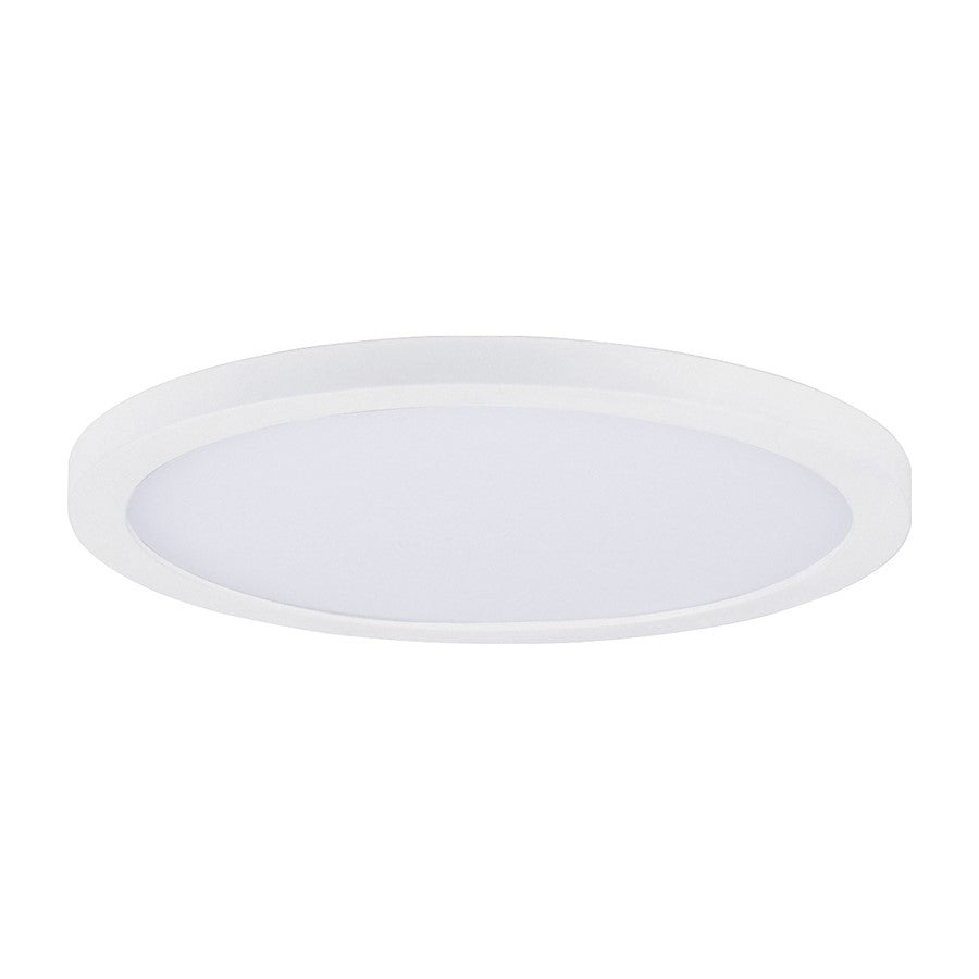 Maxim Lighting Chip 1Lt 7" 15W RD LED Flush Mount, White/White - 57592WTWT
