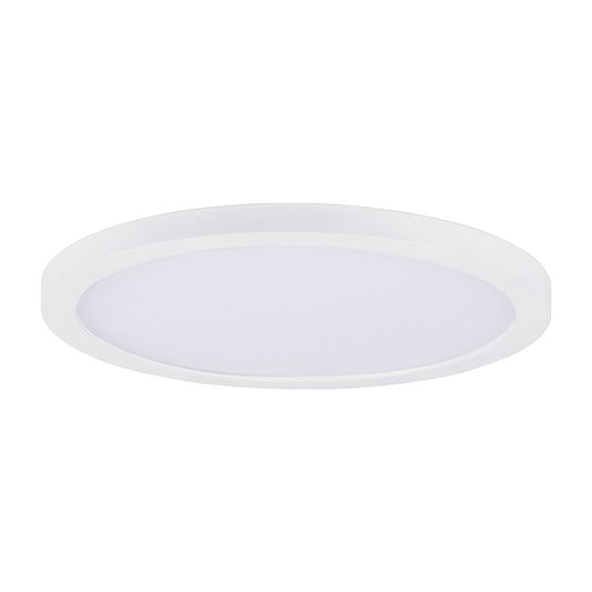Maxim Lighting Chip 1Lt 7" 15W RD LED Flush Mount, White/White