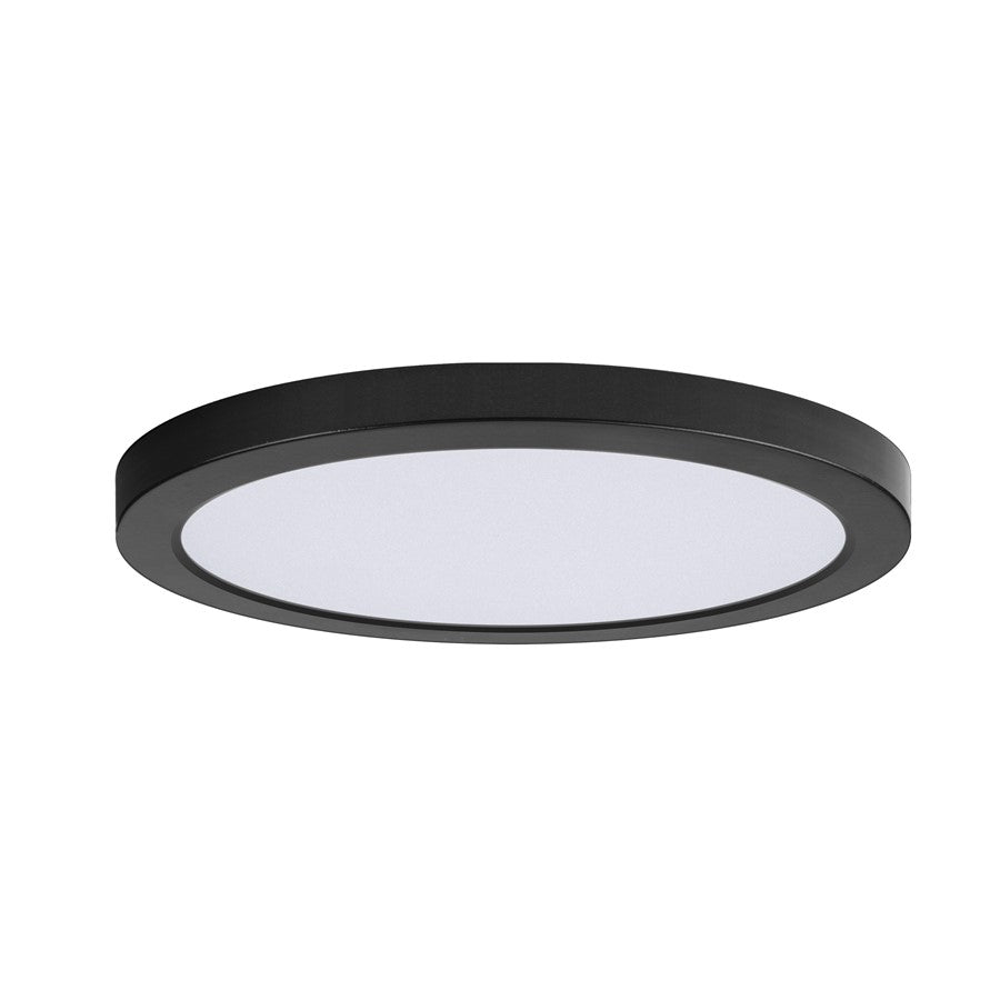 Maxim Lighting Chip 11" 26W RD LED Flush Mount 3000K, Black/White - 57596WTBK