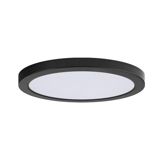 Maxim Lighting Chip 11" 26W RD LED Flush Mount 3000K, Black/White - 57596WTBK