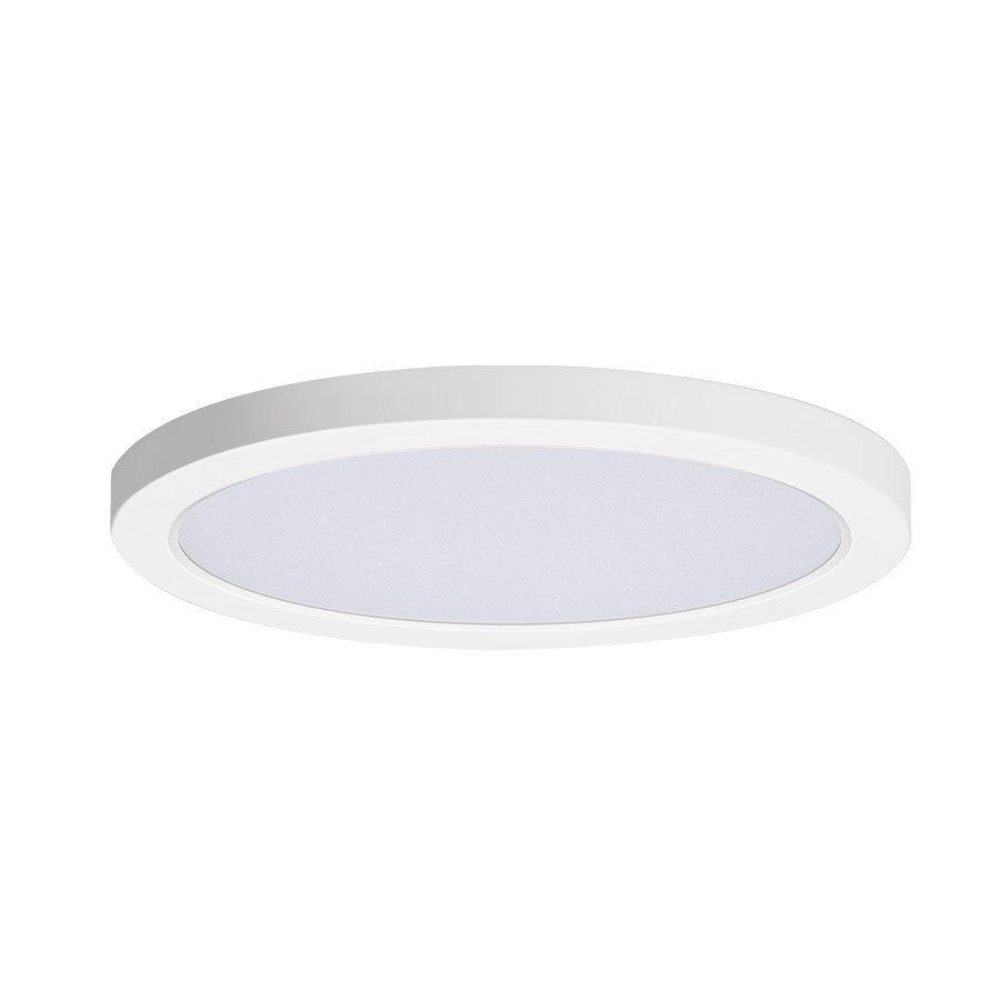 Maxim Lighting Chip 11" 26W RD LED Flush Mount 3000K, White/White