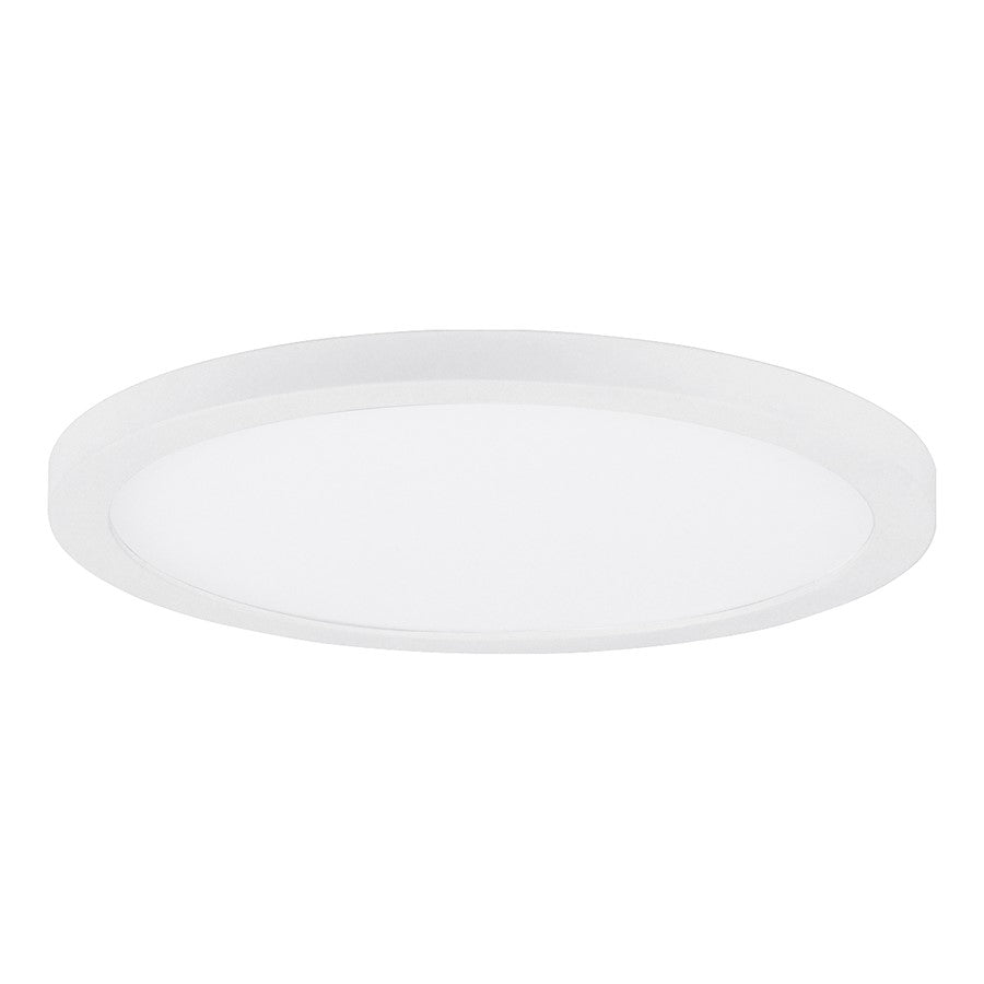 Maxim Lighting Chip 11" 26W RD LED Flush Mount, 5CCT, White/White - 57597WTWT