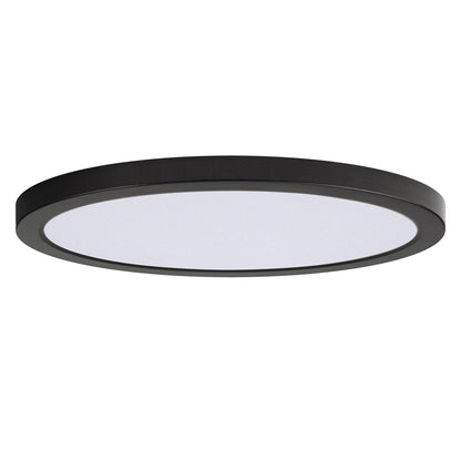 Maxim Lighting Chip 1 Light 0.75" Flush Mount, White/Black