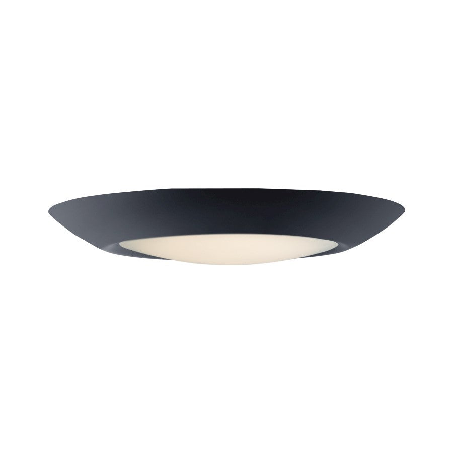 Maxim Lighting Diverse 7.5" LED Flush Mount 3000K, Black/White