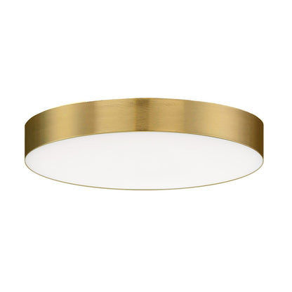Maxim Lighting Trim 1 Light 5" Flush Mount/Round, Satin Brass/White