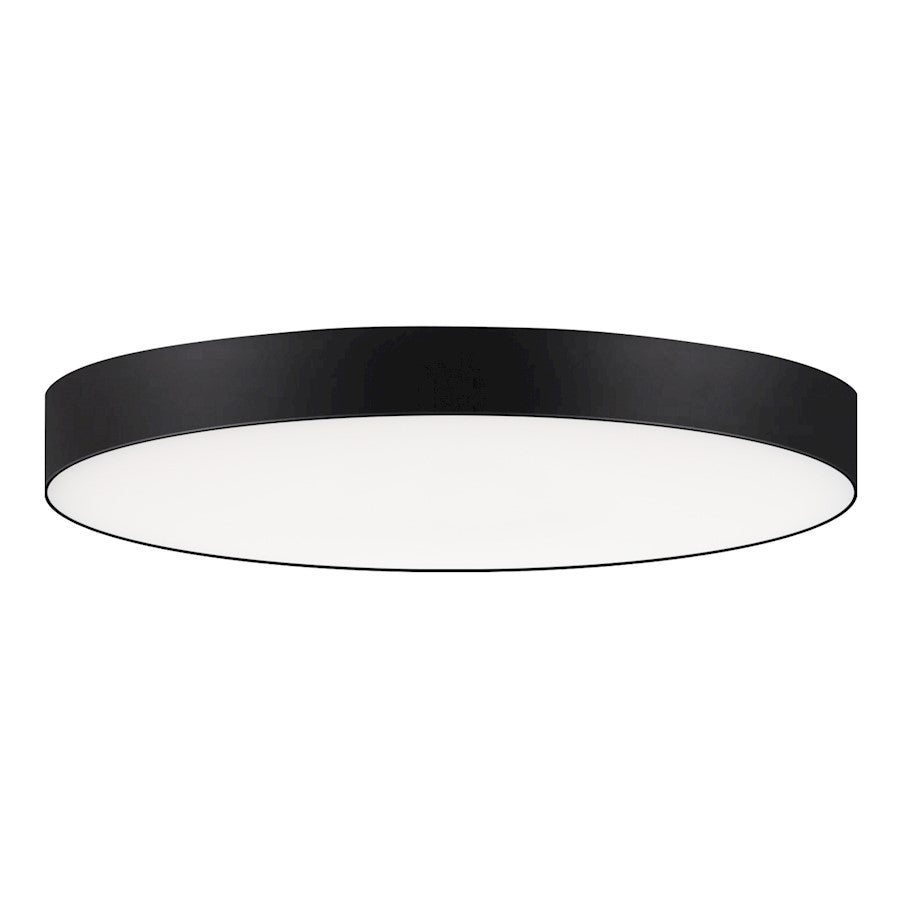 Maxim Lighting Trim 9in 1-Light LED Flush Mount | Modern Polished Chrome and White Polycarbonate | Hallway & Bathroom Ceiling Light | Model 57663WTPC