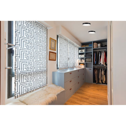 Maxim Lighting Trim 9in 1-Light LED Flush Mount | Modern Polished Chrome and White Polycarbonate | Hallway & Bathroom Ceiling Light | Model 57663WTPC