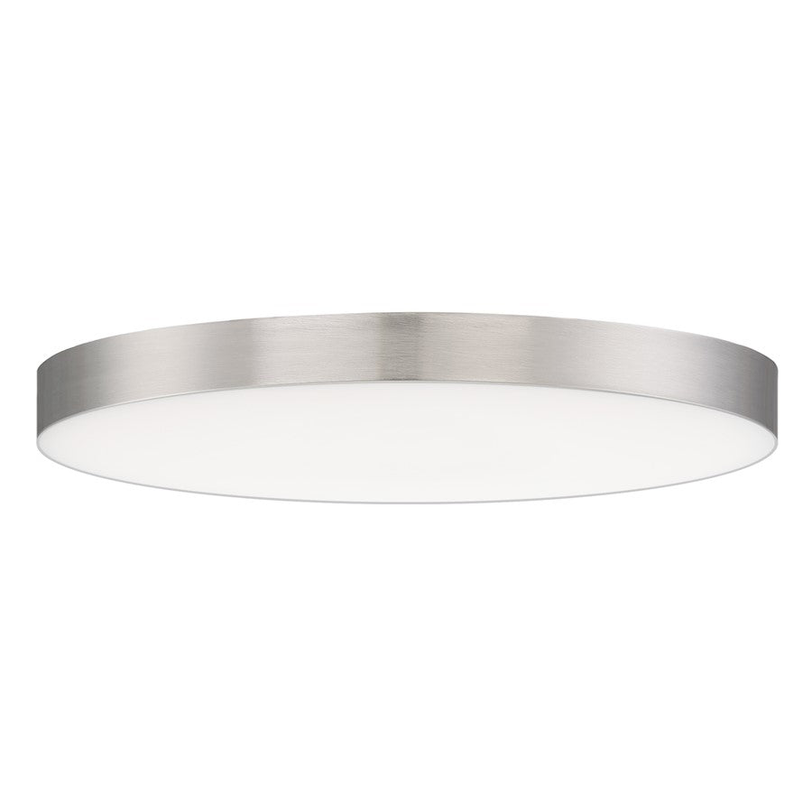 Maxim Lighting Trim 9in 1-Light LED Flush Mount | Modern Polished Chrome and White Polycarbonate | Hallway & Bathroom Ceiling Light | Model 57663WTPC