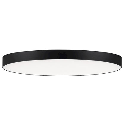Maxim Lighting Trim 9in 1-Light LED Flush Mount | Modern Polished Chrome and White Polycarbonate | Hallway & Bathroom Ceiling Light | Model 57663WTPC