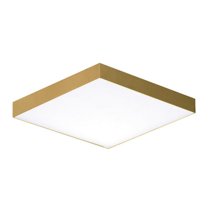Maxim Lighting Trim 1 Light 6" Flush Mount, Satin Brass/White