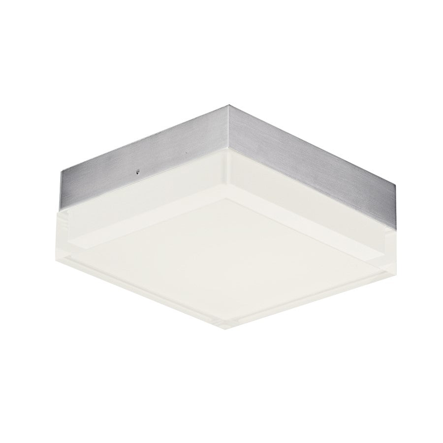 Maxim Lighting Illuminaire II 4.5"Square 12.5W LED Flush, Nickel