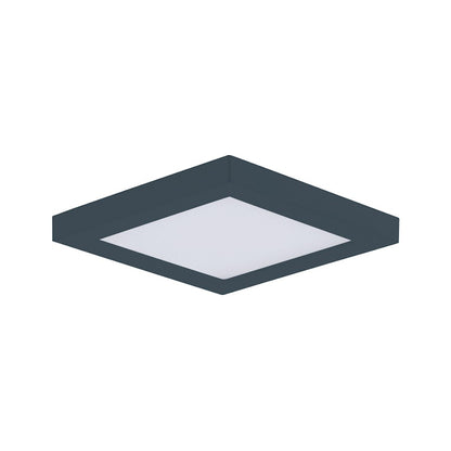 Maxim Lighting Chip Round LED Flush Mount, Black/White